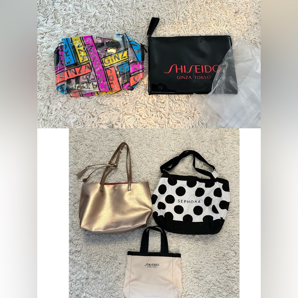 Brand new Gift tote bags and makeup pouches